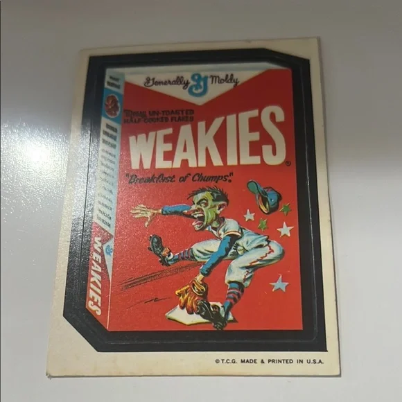 wacky Pack | Other | Vintage Weakies Wacky Pack Trading Card Sticker Rare |  Poshmark